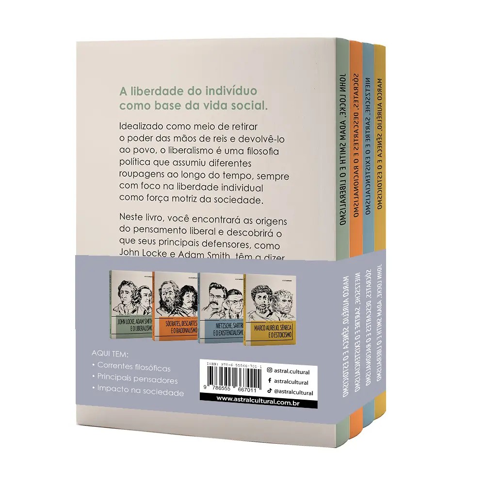 Verso do box — Coleção Pensamentos Filosóficos