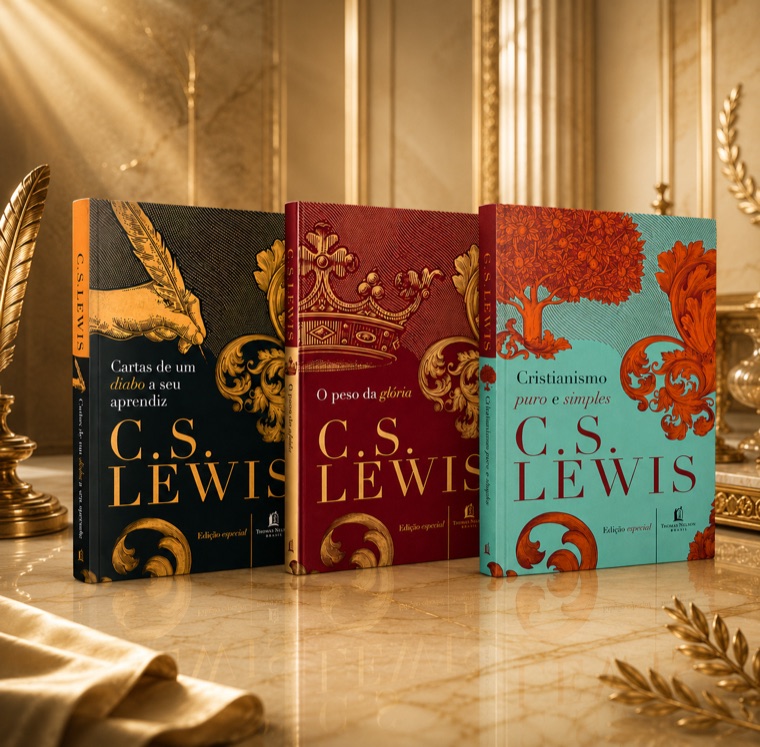 Coleção Grandes Sucessos de C.S. Lewis — Box com 3 Livros em capa dura