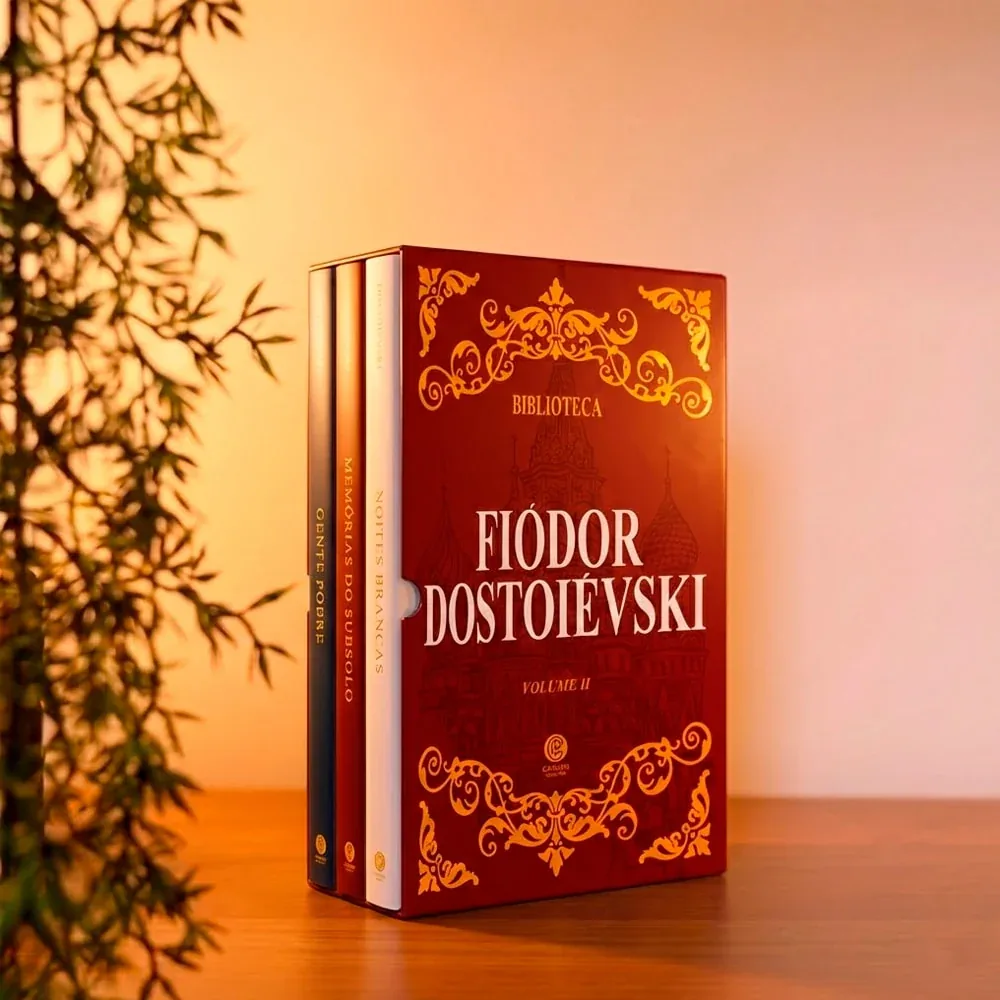 Box Biblioteca Dostoiévski Volume II em ângulo