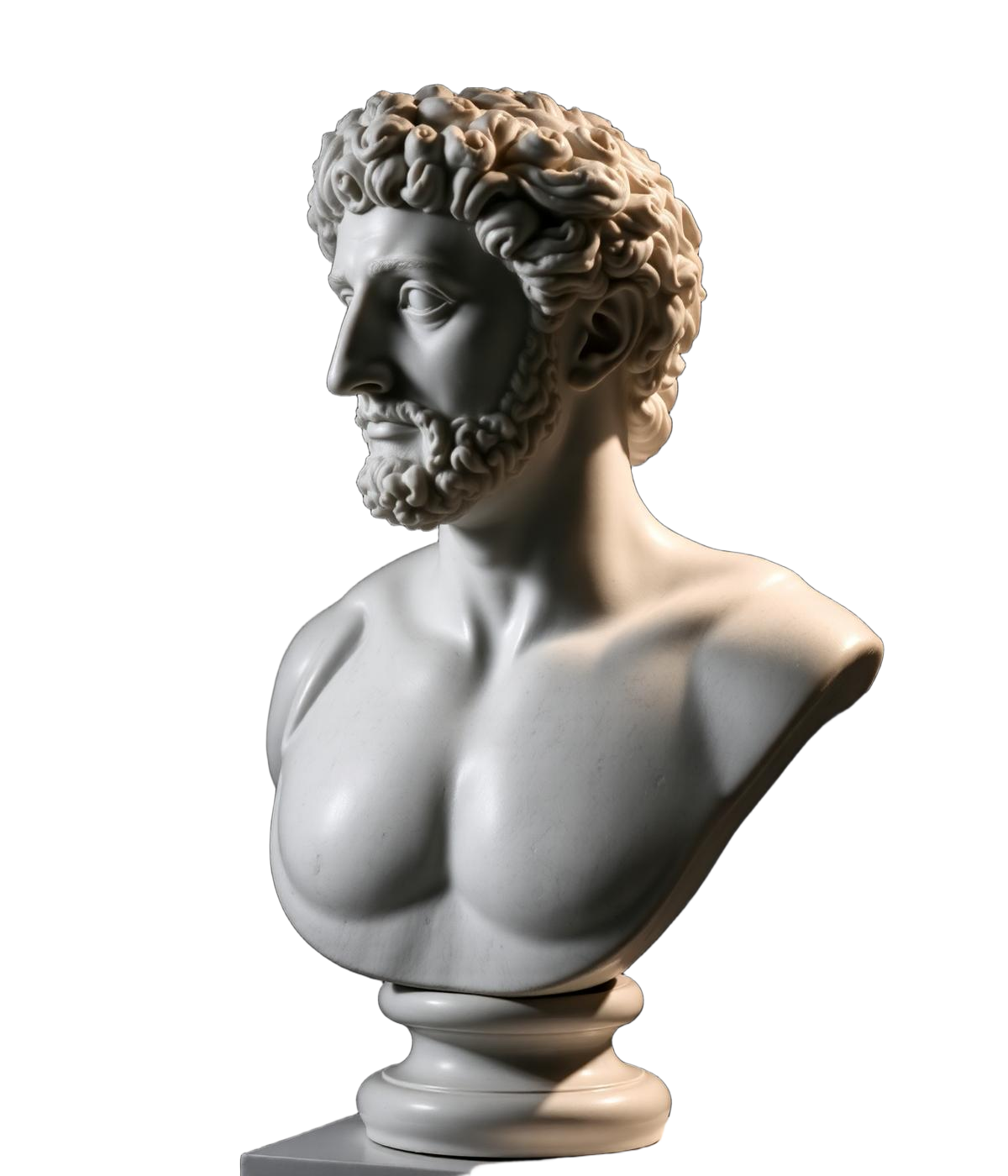 Busto de mármore de Marco Aurélio