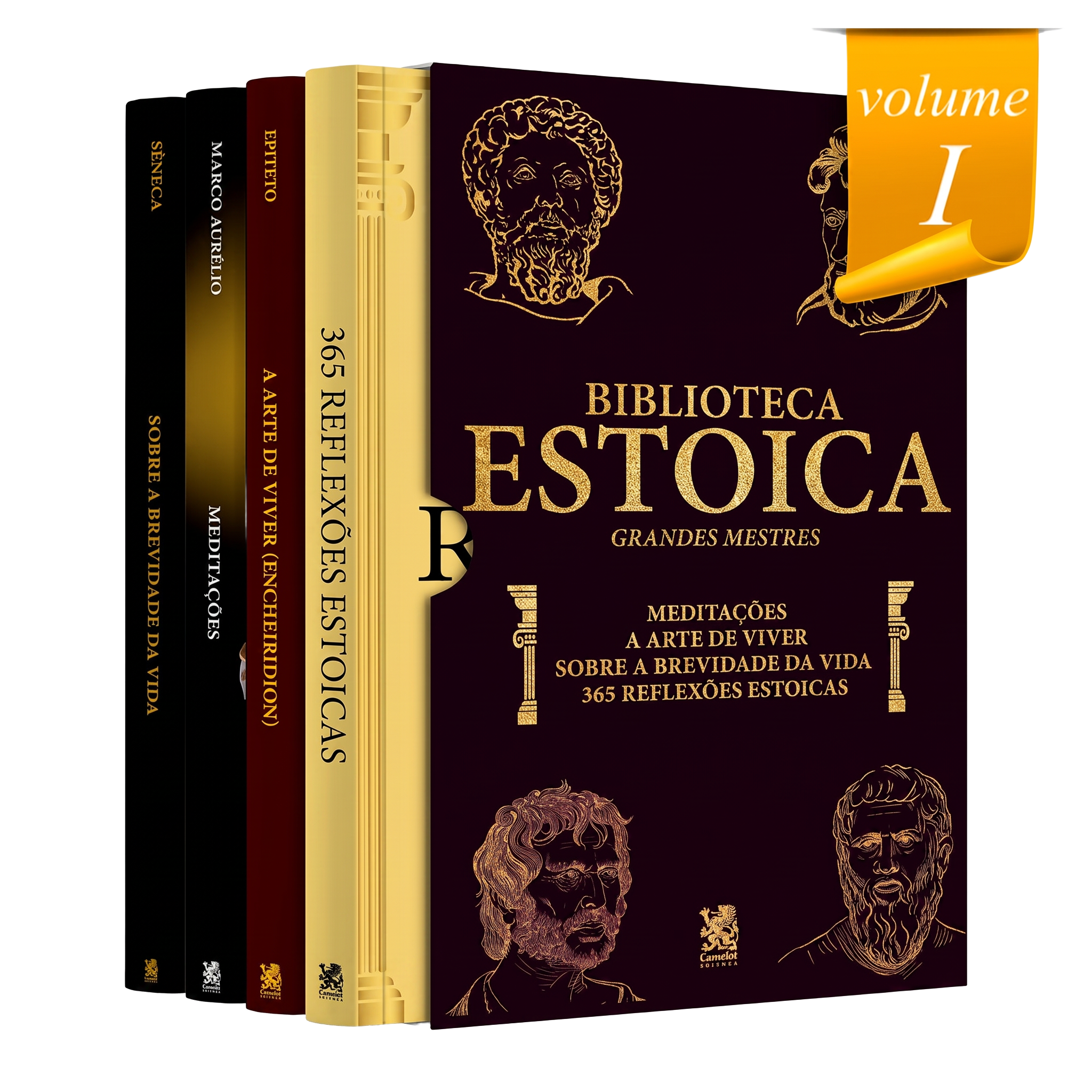 Box Biblioteca Estoica: Grandes Mestres Volume I — 4 livros